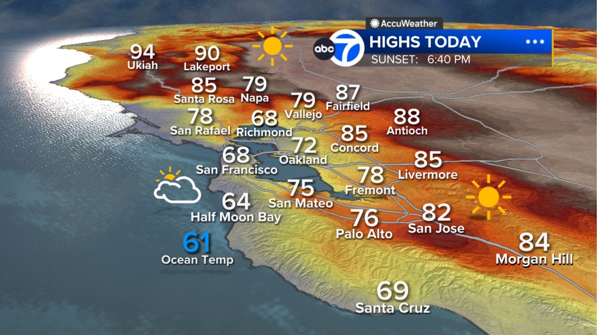 AccuWeather Forecast: Relief from heat is here with fog along the coast
— ABC 7 Bay Area, San Ramon Community news