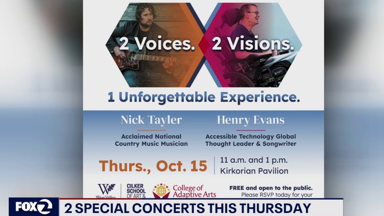 Free concerts highlighting people overcoming physical challenges — KTVU FOX 2 Bay Area